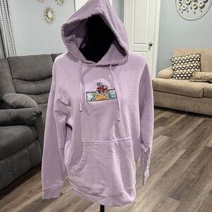 Lilac Graphic Hoodie Sweater